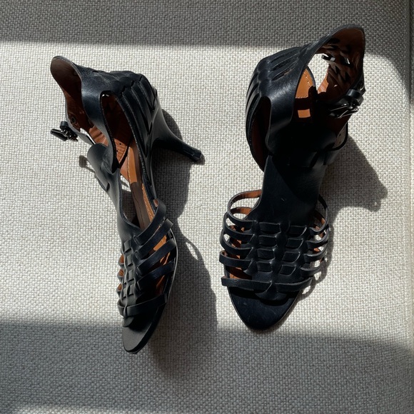 Givenchy Cage Heel Size 36.5 Black Open Shoe Bootie look. Ankle strap. - Picture 10 of 15